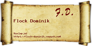 Flock Dominik névjegykártya