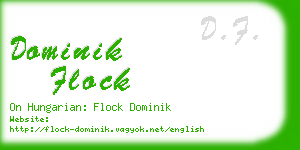 dominik flock business card